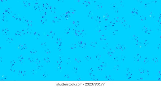 Light Pink, Blue vector pattern with feminism elements. Abstract illustration with a depiction of women's power. Simple design for your web site.