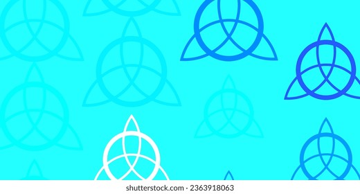 Light Pink, Blue vector pattern with magic elements. Colorful vintage illustration with gradient alchemy shapes. Simple base for your occult design.