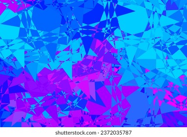 Light Pink, Blue vector pattern with abstract shapes. Colorful abstract forms with gradient in simple style. Elegant design for wallpaper set.