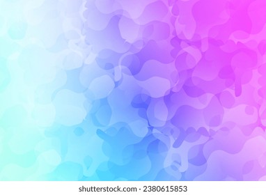 Light Pink, Blue vector pattern with random forms. Colorful chaotic forms with gradient in modern style. Best smart design for your business.