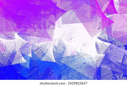 Light Pink, Blue vector pattern with sharp lines. Colorful shining illustration with lines on abstract template. Pattern for ad, booklets, leaflets.