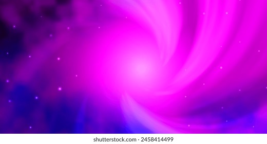 Light Pink, Blue vector pattern with abstract stars. Blur decorative design in simple style with stars. Pattern for wrapping gifts.
