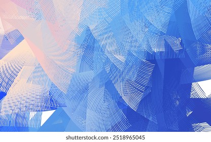 Light Pink, Blue vector pattern with random forms. Colorful chaotic forms with gradient in modern style. Background for a cell phone.