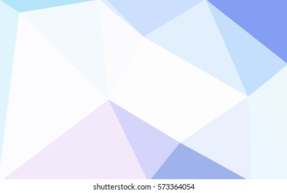 Light Pink, Blue vector Pattern.  triangular template. Geometric sample. Repeating routine with triangle shapes. New texture for your design. Pattern can be used for background.