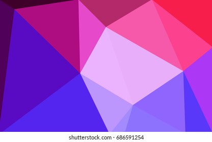 Light Pink, Blue vector Pattern.  triangular template. Geometric sample. Repeating routine with triangle shapes. New texture for your design. Pattern can be used for background.
