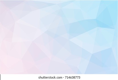 Light Pink, Blue vector Pattern.  triangular template. Geometric sample. Repeating routine with triangle shapes. New texture for your design. Pattern can be used for background.