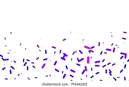 Light Pink, Blue vector pattern with rounded lines. Shining colored illustration with rounded stripes. The template can be used as a background.