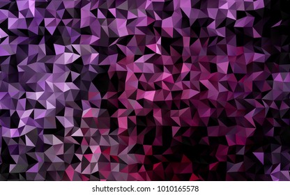 Light Pink, Blue vector polygon abstract pattern. Geometric illustration in Origami style with gradient.  The template can be used as a background for cell phones.