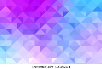 Light Pink, Blue vector polygon abstract background. Colorful illustration in abstract style with gradient. The elegant pattern can be used as part of a brand book.