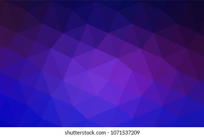 Light Pink, Blue vector polygon abstract background. A completely new color illustration in a  polygonal style. Brand-new style for your business design.