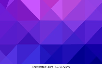 Light Pink, Blue vector polygon abstract layout. Modern geometrical abstract illustration with gradient. Textured pattern can be used for background.