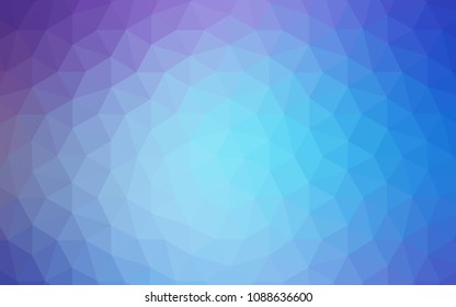 Light Pink, Blue vector polygon abstract backdrop. Elegant bright polygonal illustration with gradient. Brand new design for your business.