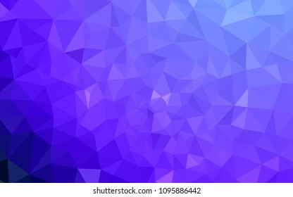 Light Pink, Blue vector polygon abstract layout. Shining colorful illustration with triangles. Pattern for a brand book's backdrop.