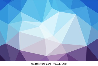 Light Pink, Blue vector polygon abstract backdrop. Shining colored illustration in a new style. Brand-new design for your business.