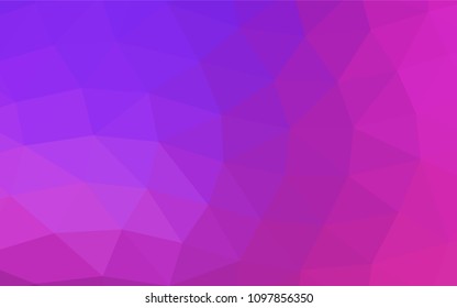 Light Pink, Blue vector polygon abstract background. A sample with polygonal shapes. A new texture for your design.