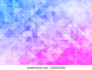 Light Pink, Blue vector polygon abstract polygon abstract. A completely new color illustration in a vague style. The template can be used as a background for cell phones.