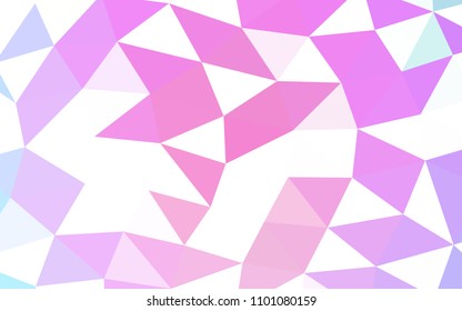 Light Pink, Blue vector polygon abstract polygon abstract. A completely new color illustration in a vague style. The polygonal design can be used for your web site.