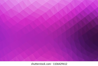 Light Pink, Blue vector polygon abstract backdrop. Shining illustration, which consist of triangles. The template can be used as a background for cell phones.