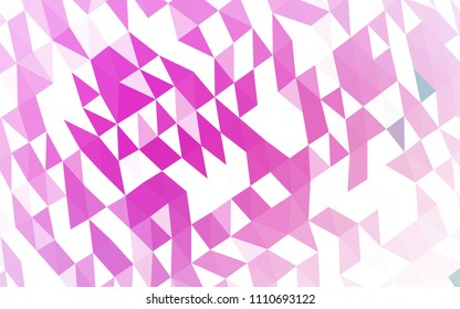 Light Pink, Blue vector polygon abstract pattern. Shining illustration, which consist of triangles. Brand new design for your business.