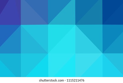 Light Pink, Blue vector polygon abstract background. Colorful illustration in polygonal style with gradient. Brand-new style for your business design.