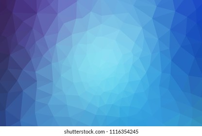 Light Pink, Blue vector polygon abstract layout. Polygonal abstract illustration with gradient. Brand new style for your business design.