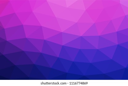 Light Pink, Blue vector polygon abstract background. Brand new colored illustration in blurry style with gradient. A completely new template for your business design.