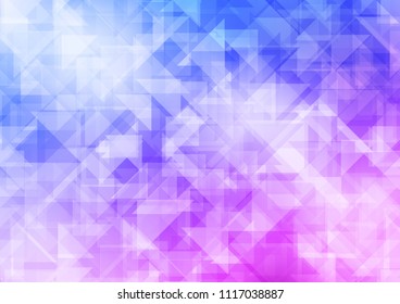 Light Pink, Blue vector polygon abstract polygon abstract. A vague abstract illustration with gradient. Brand new style for your business design.