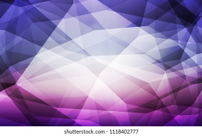 Light Pink, Blue vector polygon abstract layout. A completely new color illustration in a polygonal style. Triangular pattern for your design.