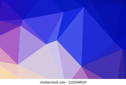 Light Pink, Blue vector polygon abstract layout. Modern geometrical abstract illustration with gradient. That new template can be used for your brand book.