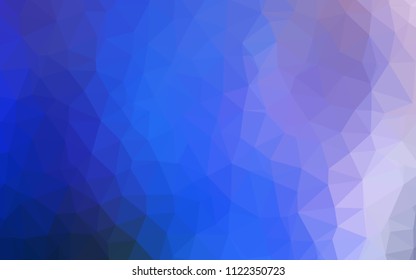Light Pink, Blue vector polygon abstract layout. Elegant bright polygonal illustration with gradient. A completely new design for your leaflet.