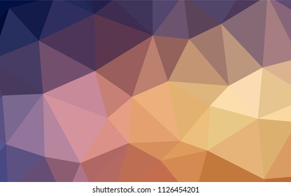 Light Pink, Blue vector polygon abstract layout. Modern abstract illustration with triangles. A completely new design for your leaflet.