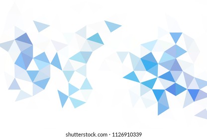 Light Pink, Blue vector polygon abstract background. Creative geometric illustration in Origami style with gradient. Textured pattern for your backgrounds.