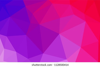 Light Pink, Blue vector polygon abstract backdrop. Creative geometric illustration in Origami style with gradient. Textured pattern for your backgrounds.