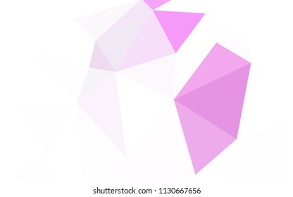 Light Pink, Blue vector polygon abstract background. Creative geometric illustration in Origami style with gradient. Triangular pattern for your design.