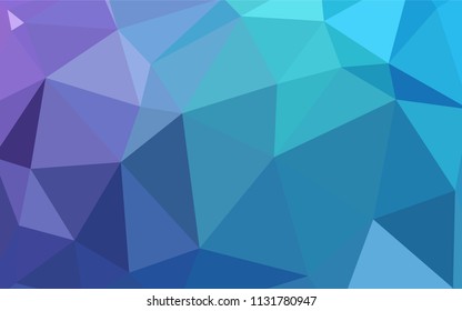 Light Pink, Blue vector polygon abstract layout. Modern abstract illustration with triangles. Brand new style for your business design.