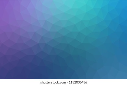 Light Pink, Blue vector polygon abstract background. Triangular geometric sample with gradient.  New template for your brand book.
