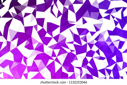 Light Pink, Blue vector polygon abstract background. Colorful abstract illustration with triangles. Best triangular design for your business.