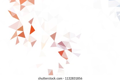 Light Pink, Blue vector polygon abstract backdrop. Shining polygonal illustration, which consist of triangles. Pattern for a brand book's backdrop.