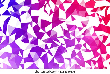 Light Pink, Blue vector polygon abstract layout. A completely new color illustration in a polygonal style. A new texture for your web site.