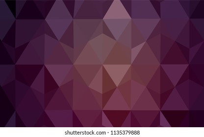 Light Pink, Blue vector polygon abstract layout. Shining polygonal illustration, which consist of triangles. Pattern for a brand book's backdrop.