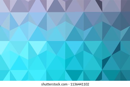 Light Pink, Blue vector polygon abstract background. Creative illustration in halftone style with triangles. Template for cell phone's backgrounds.