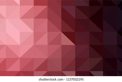 Light Pink, Blue vector polygon abstract layout. Shining polygonal illustration, which consist of triangles. Textured pattern for your backgrounds.