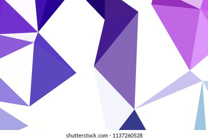 Light Pink, Blue vector polygon abstract backdrop. Shining colorful illustration with triangles. Template for cell phone's backgrounds.