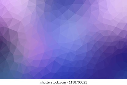Light Pink, Blue vector polygon abstract layout. Creative illustration in halftone style with triangles. Brand new style for your business design.
