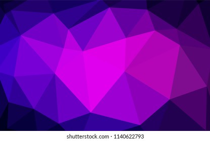 Light Pink, Blue vector polygon abstract background. A completely new color illustration in a polygonal style. A completely new design for your leaflet.