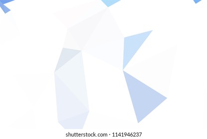 Light Pink, Blue vector polygon abstract background. Geometric illustration in Origami style with gradient.  A completely new design for your leaflet.