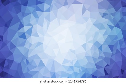 Light Pink, Blue vector polygon abstract background. Colorful abstract illustration with triangles. Best triangular design for your business.