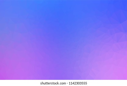 Light Pink, Blue vector polygon abstract backdrop. Colorful illustration in abstract style with gradient. The completely new template can be used for your brand book.
