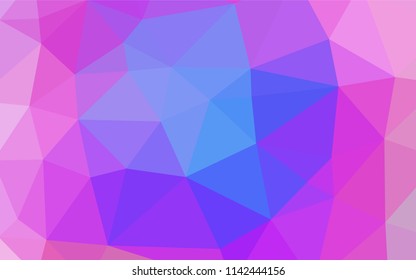 Light Pink, Blue vector polygon abstract layout. Modern geometrical abstract illustration with gradient. The completely new template can be used for your brand book.