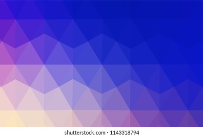 Light Pink, Blue vector polygon abstract backdrop. Modern abstract illustration with triangles. Pattern for a brand book's backdrop.